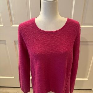 Avalin Women’s Raspberry cotton  knit Sweater like new